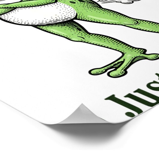 Sometimes I Just Be Fartin Funny Frog Sarcastic Hu ポスター (角)