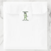 Sometimes I Just Be Fartin Funny Frog Sarcastic Hu ラウンドシール (バッグ)