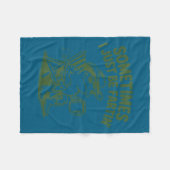 Sometimes I Just Be Fartin Lazy Cowboy Frog Funny  フリースブランケット (正面(横))