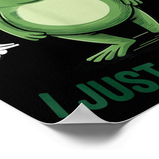 Sometimes I Just Be Farting Frog Christmas Funny F ポスター (角)