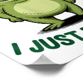 Sometimes I Just Be Farting Frog Christmas Funny F ポスター (角)