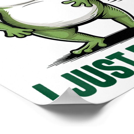 Sometimes I Just Be Farting Frog Christmas Funny F ポスター (角)