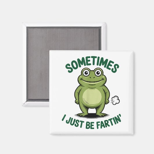 Sometimes I Just Be Farting Frog Christmas Funny F マグネット (正面/裏面)