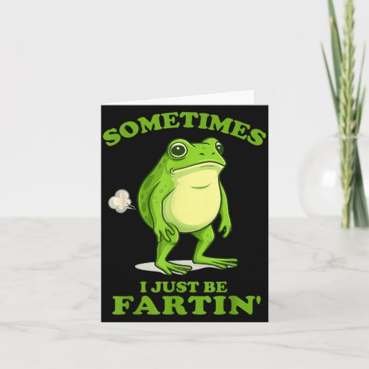 Sometimes I Just Be Farting Funny Frog  カード (正面)