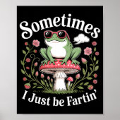 Sometimes I Just Be Farting Funny Frog ポスター (正面)