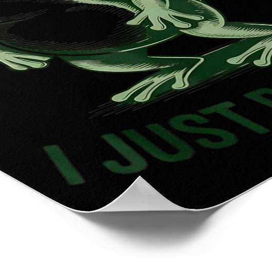 Sometimes I Just Be Farting Funny Frog  ポスター (角)