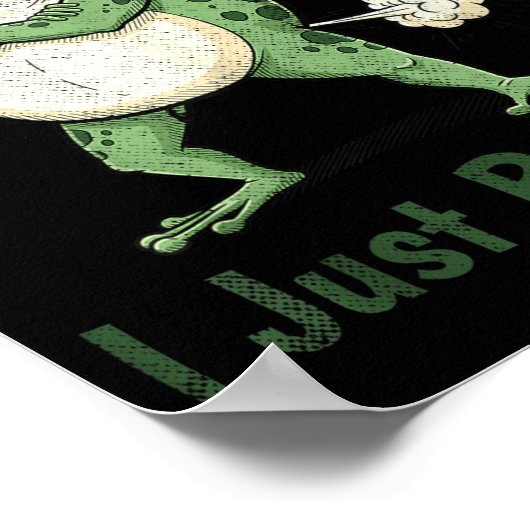 Sometimes I Just Be Farting Funny Frog Meme Funny  ポスター (角)