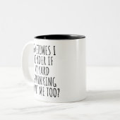 Sometimes I wonder if My Yard is thinking ツートーンマグカップ (正面左)