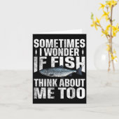 Sometimes I Wonder If The Fish Thinks About Me Too カード (黄色い花)