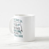 Sometimes Its A Fish Buzz - Funny Fishing Rod Love コーヒーマグカップ (正面左)