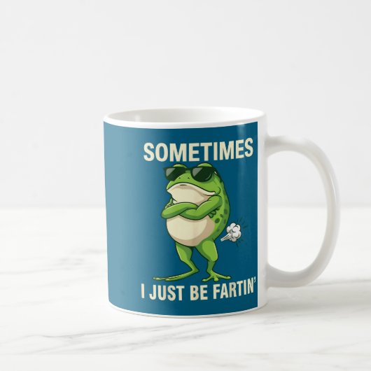 Sometimes Just Farting Frog I Custom コーヒーマグカップ (右)