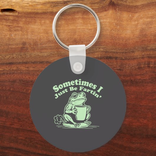 Sometimes Just I Fartin Frog Smile キーホルダー (正面)