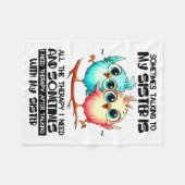 Sometimes Talking To Your Sister Is All The Therap フリースブランケット (正面(横))