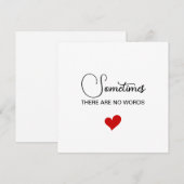 Sometimes There Are No Words サンキューカード (正面/裏面)