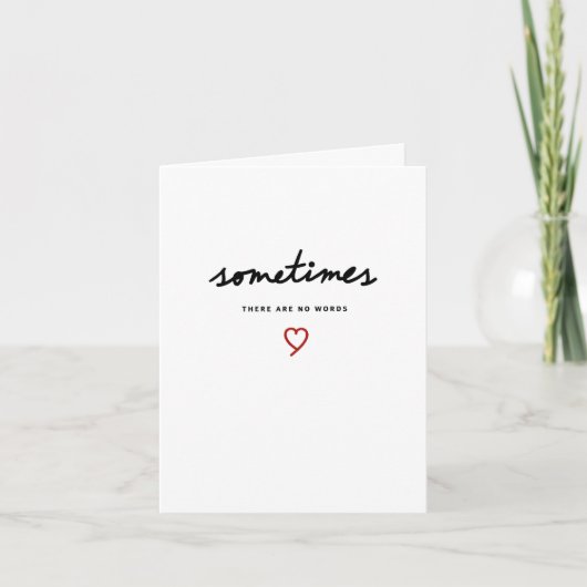 Sometimes There Are No Words Card カード (正面)