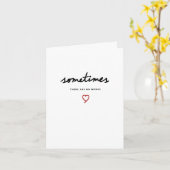 Sometimes There Are No Words Card カード (黄色い花)