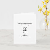 Sometimes There are No Words So Heres A Hug Card カード (黄色い花)