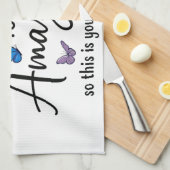 Sometimes You Forget You Are Amazing キッチンタオル (四つ折り)