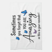 Sometimes You Forget You Are Amazing キッチンタオル (縦)