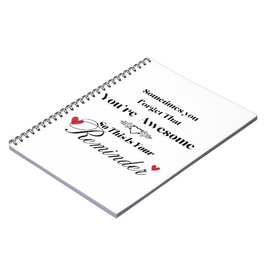 Sometimes You Forget You're Awesome Notebook ノートブック (左側)