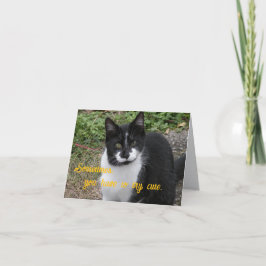 Sometimes, you have to try cute. サンキューカード