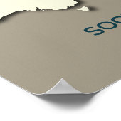 Somety Shearwater移行マップ – ミニマリスト ポスター (角)