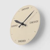 Somewhen Clock (in any colour) ラウンド壁時計 (傾斜)