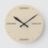 Somewhen Clock (in any colour) ラウンド壁時計 (正面)