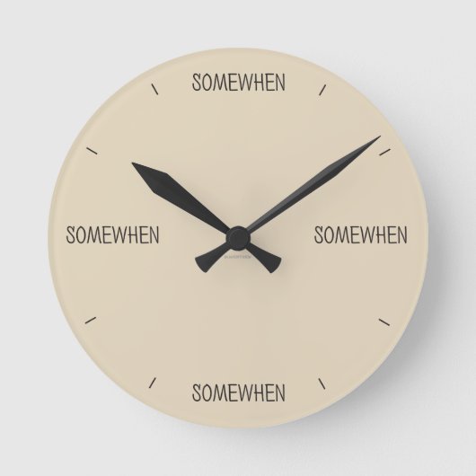 Somewhen Clock (in any colour) ラウンド壁時計 (正面)