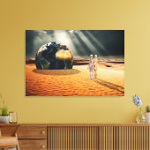 Somewhere Else – Facing the World キャンバスプリント (インサイチュ (リビング))