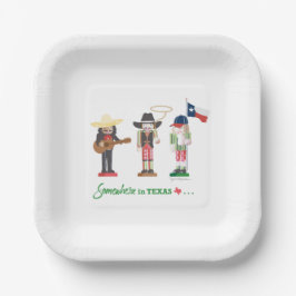 "Somewhere in Texas", Texas Nutcrackers Gift Tags ペーパープレート