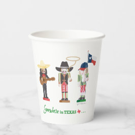 "Somewhere in Texas", Texas Nutcrackers Gift Tags 紙コップ