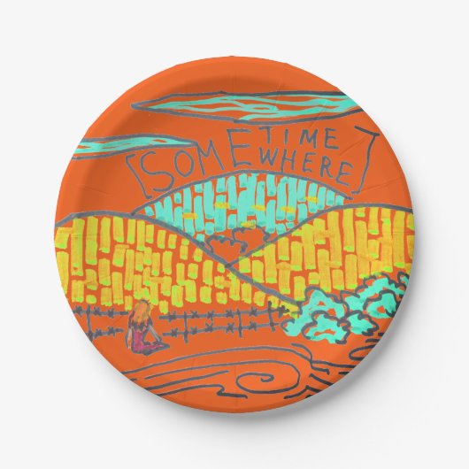 Somewhere / Sometime Dinner Plate ペーパープレート (正面)
