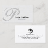 Sommelier Food Beverage Monogram 名刺 (正面/裏面)