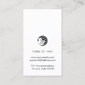 Sommelier Monogram Faux Gold 名刺 (裏面)