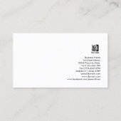 Sommelier Script Wine Flow Business Card 名刺 (裏面)