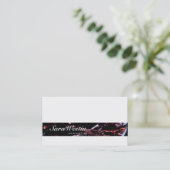 Sommelier Script Wine Flow Business Card 名刺 (スタンド正面)