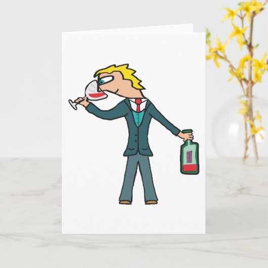 Sommelier Wine Tasting カード (黄色い花)