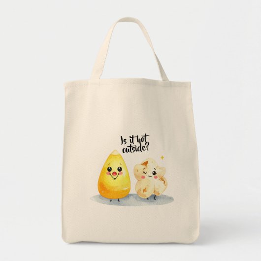 Sommer ist zu heiß, popcorn トートバッグ (正面)