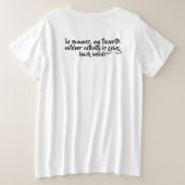 Sommer ist zu heiß, popcorn プラスサイズTシャツ (デザイン裏面)