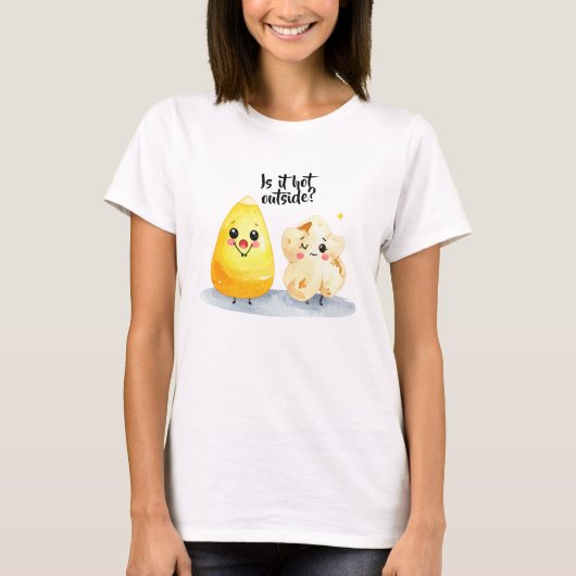 Sommer ist zu heiß, popcorn tシャツ (正面)