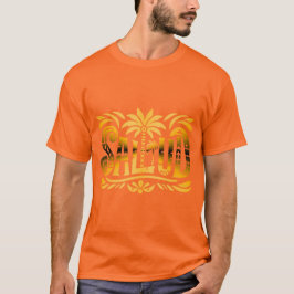Sommer Sonne und Meer - "SALUD" - Palmendekor Tシャツ