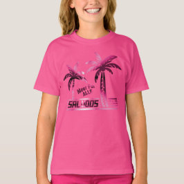 Sommer Sonne und Meer - "SALUDOS" - Palmendekor Tシャツ