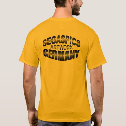 Sommer Sonne und Meer - "SALUDOS" - Segaspics Tシャツ (裏面)