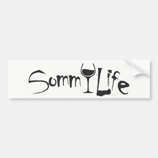 SommLifeのバンパーステッカー バンパーステッカー (正面)