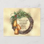 SONクリスマ与えスエレガント聖なる書物、 経典リース シーズンポストカード (正面)