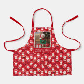 Son写真 | サンタクロース赤いクリスマスキッズ エプロン (正面)