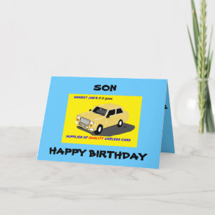 SON誕生日おもしろい カード