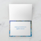 Son誕生日個人用の名前のヨットカード シーズンカード (内部)