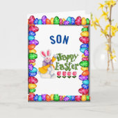 ***SON***あなたが*愛されている*イースターカード カード (黄色い花)
